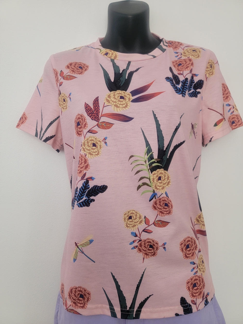 Floral Pink Women's Short Sleeve Tee